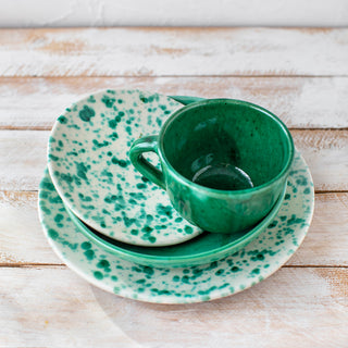 Ceramic Tableware Pack 4 Pieces Green