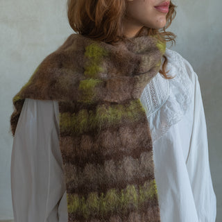 Brown and Yellow Checkered Foulard