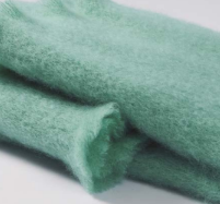 Large Moss Green Mohair Blanket