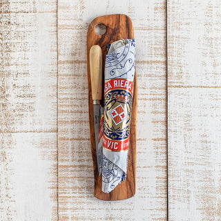 Wooden Board, Sausage and Knife Pack