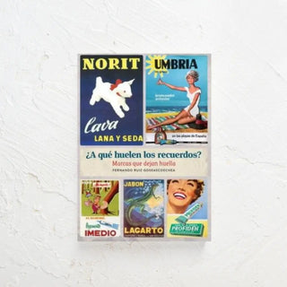 Libro que cuenta cómo eran las marcas antiguamente, qué aromas tenían. Real Fábrica