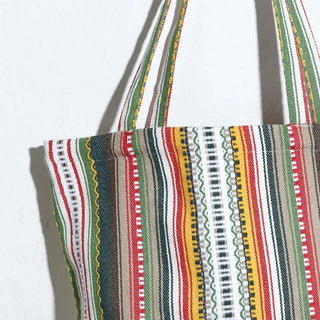 Tote bag alpujarra tonos cálidos de eturel. Real Fábrica.