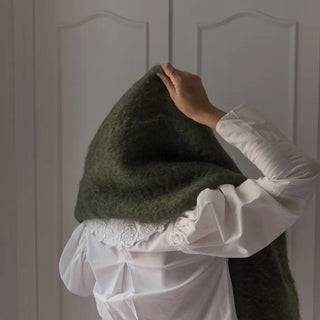 Mohair Scarf - Khaki