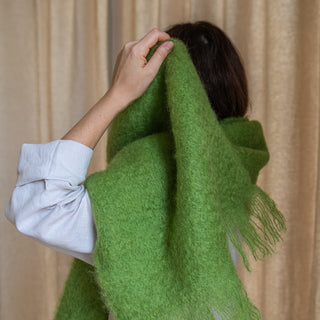 Bufanda Mohair Verde Primavera