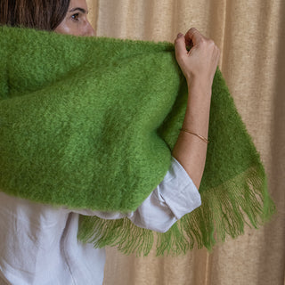 Mohair Scarf - Green