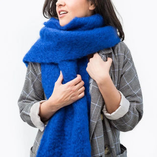 Mohair Klein Blue Scarf