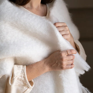 Bufanda Mohair Blanca