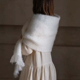 Bufanda Mohair Blanca