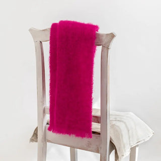 Bufanda Mohair Rosa Fucsia