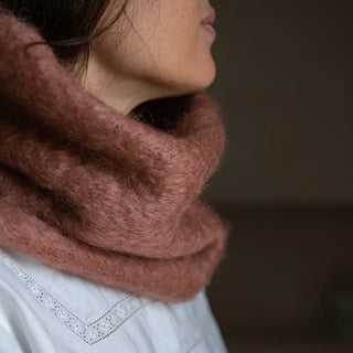 Cuello Mohair Canela