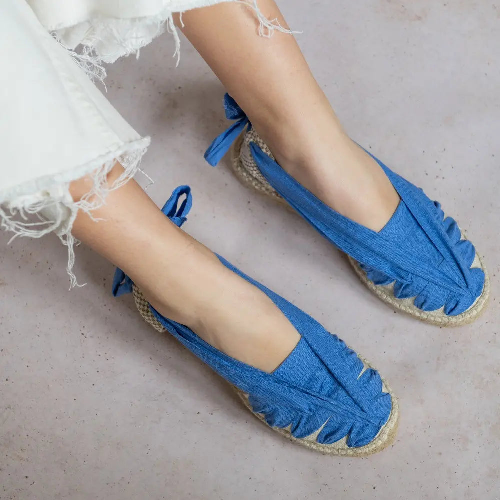 Espartos Planas Cintas Azul Claro Real Fábrica – REAL FABRICA