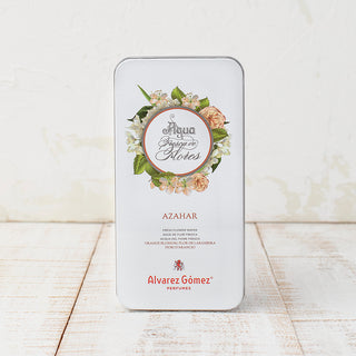 lata de agua fresca de flores de alvarez gomer con aroma azahar