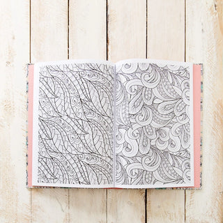 Libro Cosas Bonitas 100 Láminas para Colorear. Página interior. Real Fábrica. 