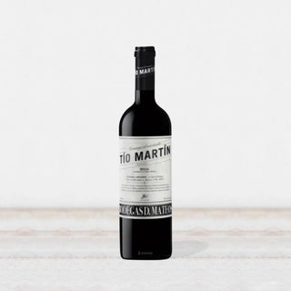 Botella de Tio Martin rioja crianza. real fábrica