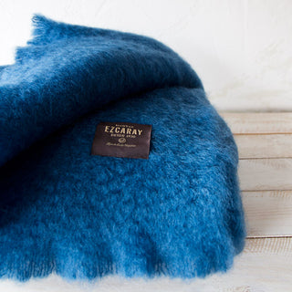 Blue Mohair Blanket