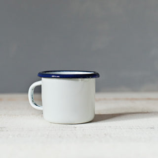 Mini White Enamelware Mug