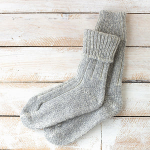 Merino Wool Grey Socks