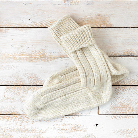 Merino wool socks - Ecru