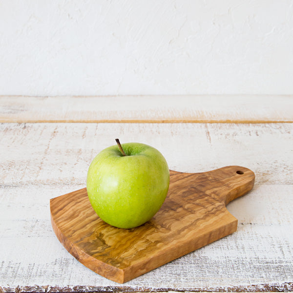 Olive Wood Cutting Board with Handle