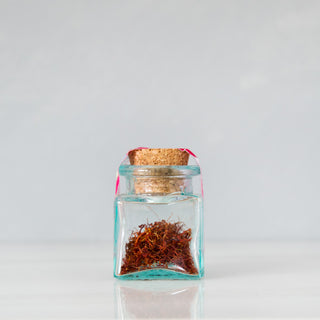Saffron in Glass Jar