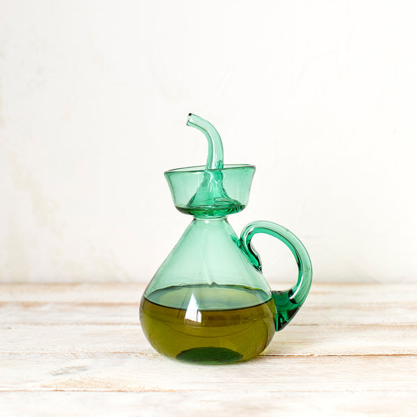 Round Oil Bottle - Green