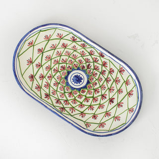 Cáceres Oval ceramic tray 