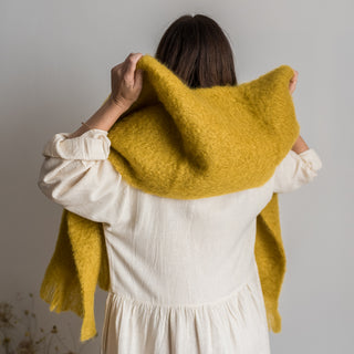 Mohair Scarf - Yellow