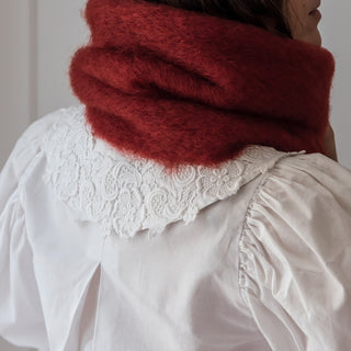 Mohair Neck Warmer- Red