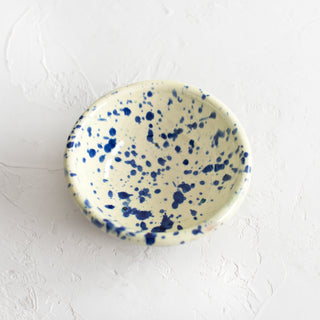 Blue Splatter Ceramic Bowl -Small