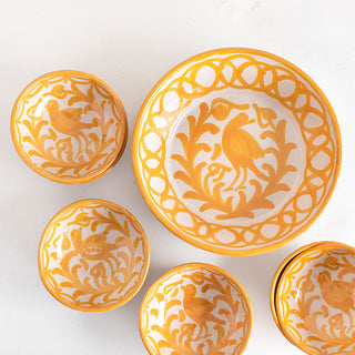 Fajalauza Ceramic Gazpacho Kit Repainted Yellow