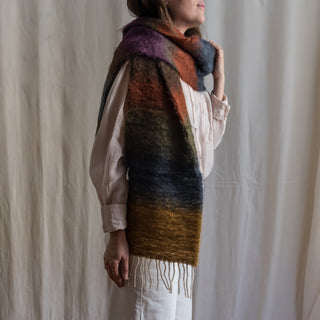 Foulard Mohair Franjas Oscuras