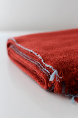 100% Red Cashmere Blanket