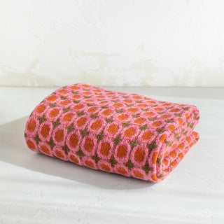 Riojana Blanket Pink Orange Circles