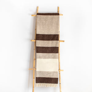 Maragata Brown Striped Blanket