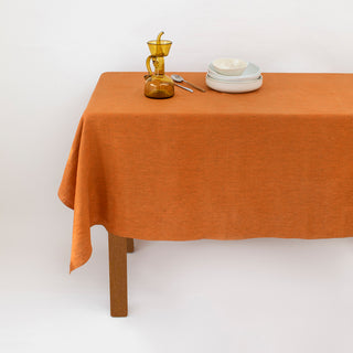 Fine Linen Tablecloth - Caramel