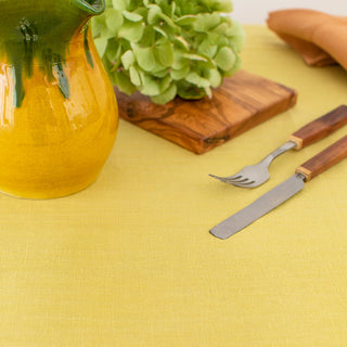 Fine Linen Tablecloth - Avocado