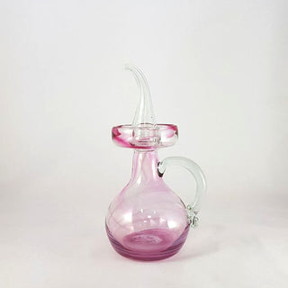 Recycled Glass Oil Bottle- Pink