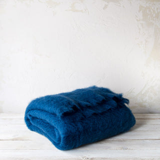 Blue Mohair Blanket