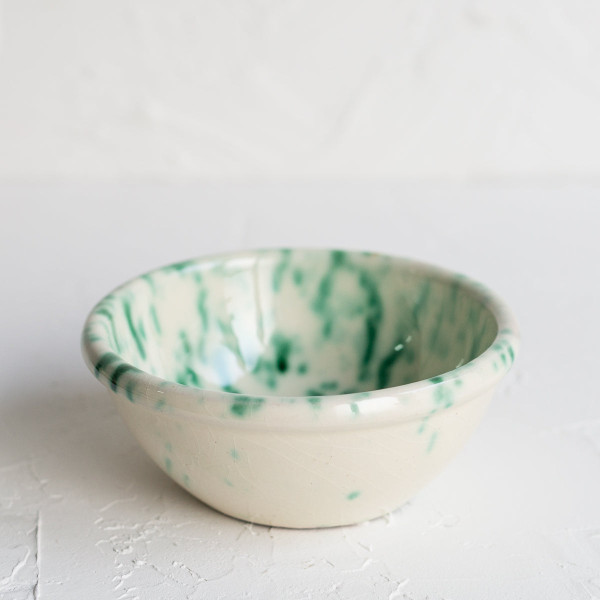 Small Green Pints Ceramic Bowl