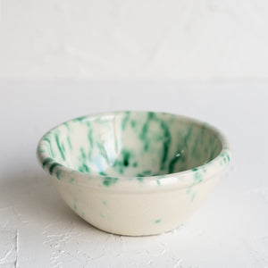 Small Green Pints Ceramic Bowl