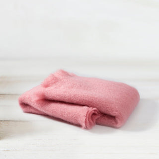 Pink Mohair Large Blanket