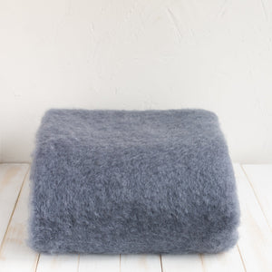 Mohair Cool Grey Large Blanket