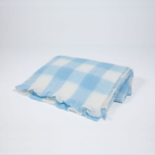Blue Checkered Baby Blanket