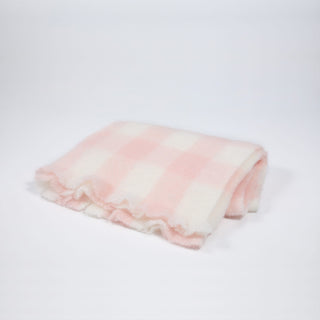 Pink Checkered Baby Blanket