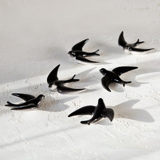 Flock of 6 Swallows (same size)